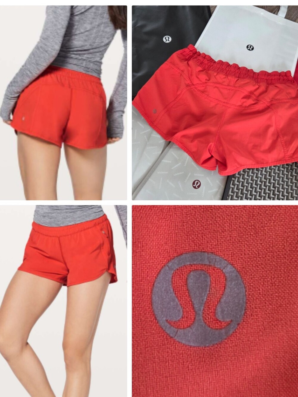 lululemon athletica Women's Red Athletic Shorts